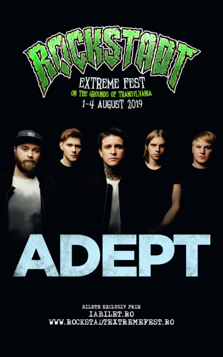 Metalcore suedez la Rockstadt Extreme Fest 2019: ADEPT pentru prima data in Romania