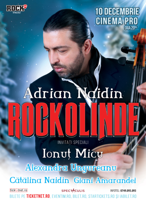 ADRIAN NAIDIN prezintă, ROCKOLINDE, pe 10 decembrie, la Cinema PRO