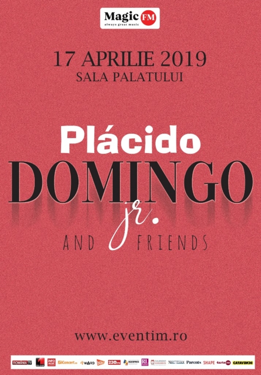 Plácido Domingo Jr. va concerta pentru prima dată în România