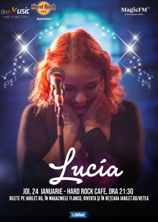 Concert Lucia & band la Hard Rock Cafe București pe 24 ianuarie 2019