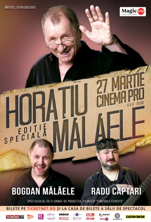 Horațiu Mălăele, Bogdan Mălăele și Radu Captari revin la Cinema PRO în spectacolul ”Ediție Specială”