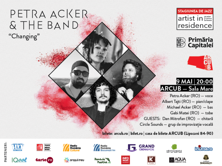 Concert jazz Petra Acker & The Band la ARCUB