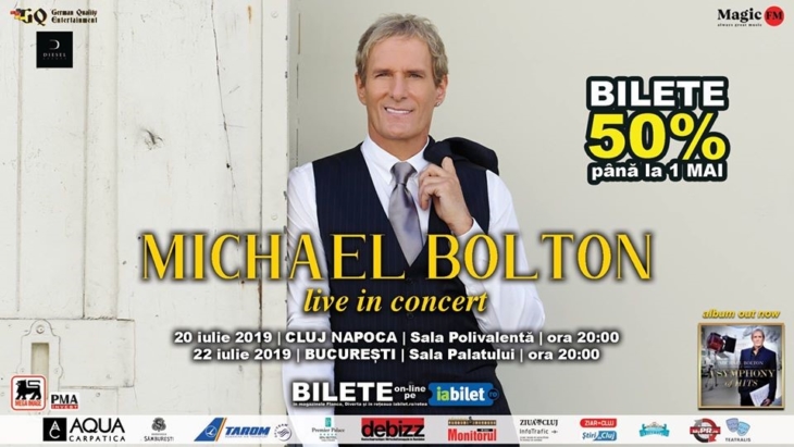 O categorie de bilete pentru concertul Michael Bolton de la Bucuresti este sold out