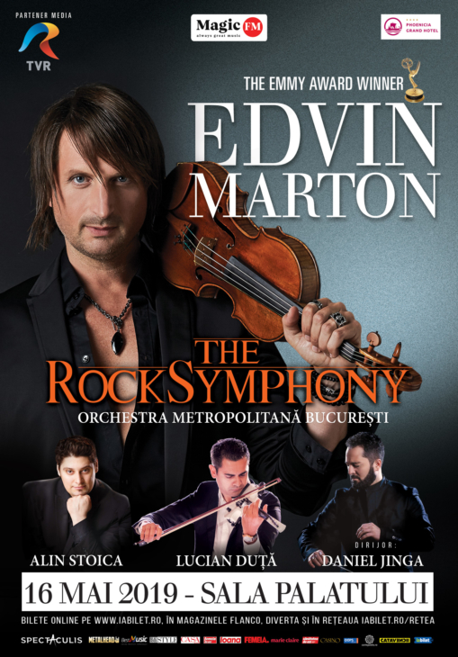 EDVIN MARTON va cânta alături de Orchestra Metropolitană București și de invitați speciali la Sala Palatului