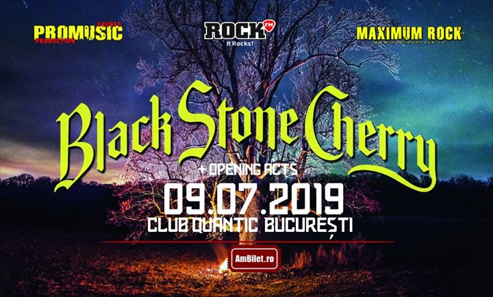 Concert Black Stone Cherry, Riot Monk in Club Quantic