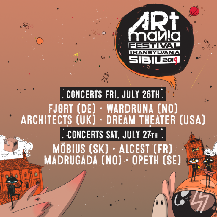 Programul concertelor ARTmania 2019 pe zile