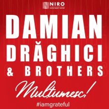 Concert aniversar „MULȚUMESC #iamgrateful” – Damian Drăghici and Brothers, la Sala Palatului