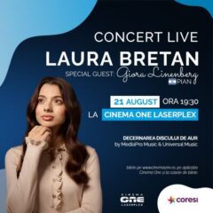 Laura Bretan va primi Discul de Aur pentru vânzările albumului “World I See” din partea MediaPro Music & Universal Music Romania