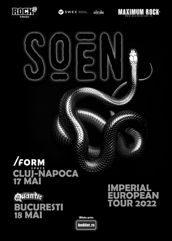 Trupa SOEN va sustine 2 concerte in Romania