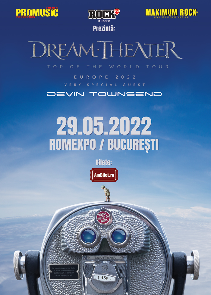 Devin Townsend, invitat special în cadrul turneului Dream Theater, ajunge și la București