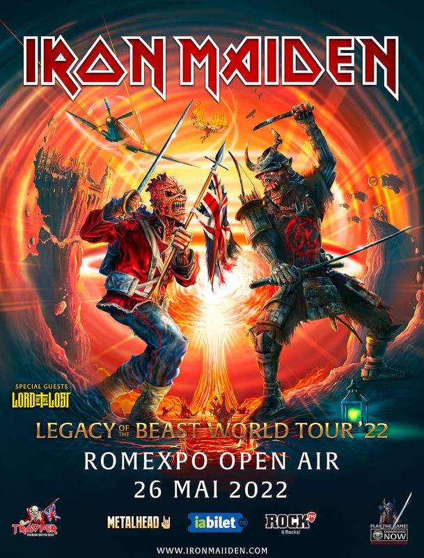 Concert Iron Maiden in 2022, la Romexpo