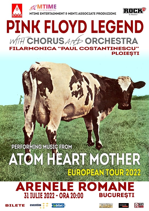 PREMIERĂ - Concert PINK FLOYD LEGEND în România - „ATOM HEART MOTHER”