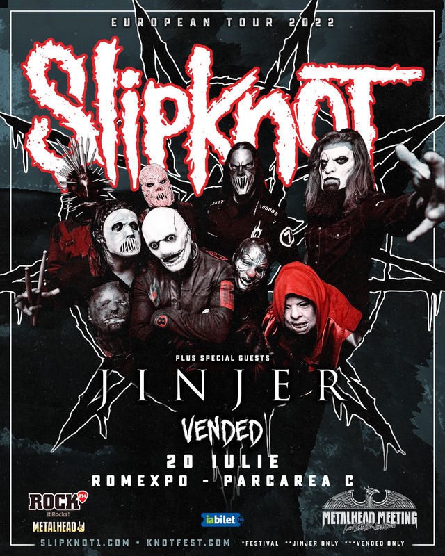 Jinjer si Vended vor deschide concertul Slipknot de la Metalhead Meeting 2022
