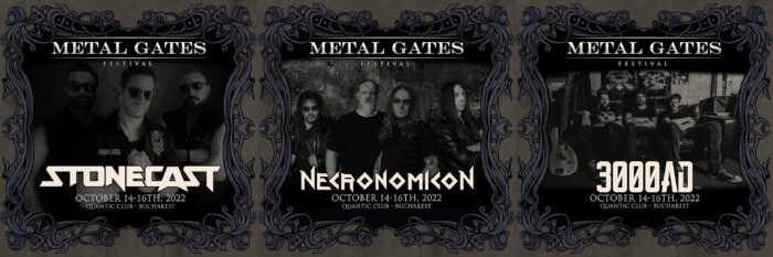 Trupele Necronomicon, 3000 A.D. si Stonecast confirmate la Metal Gates Festival 2022