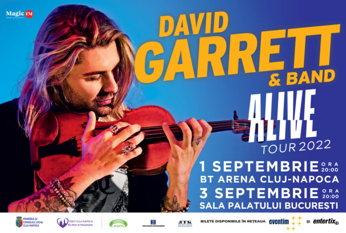 Violonistul  DAVID GARRETT în concert la Cluj și București. Program și reguli de acces