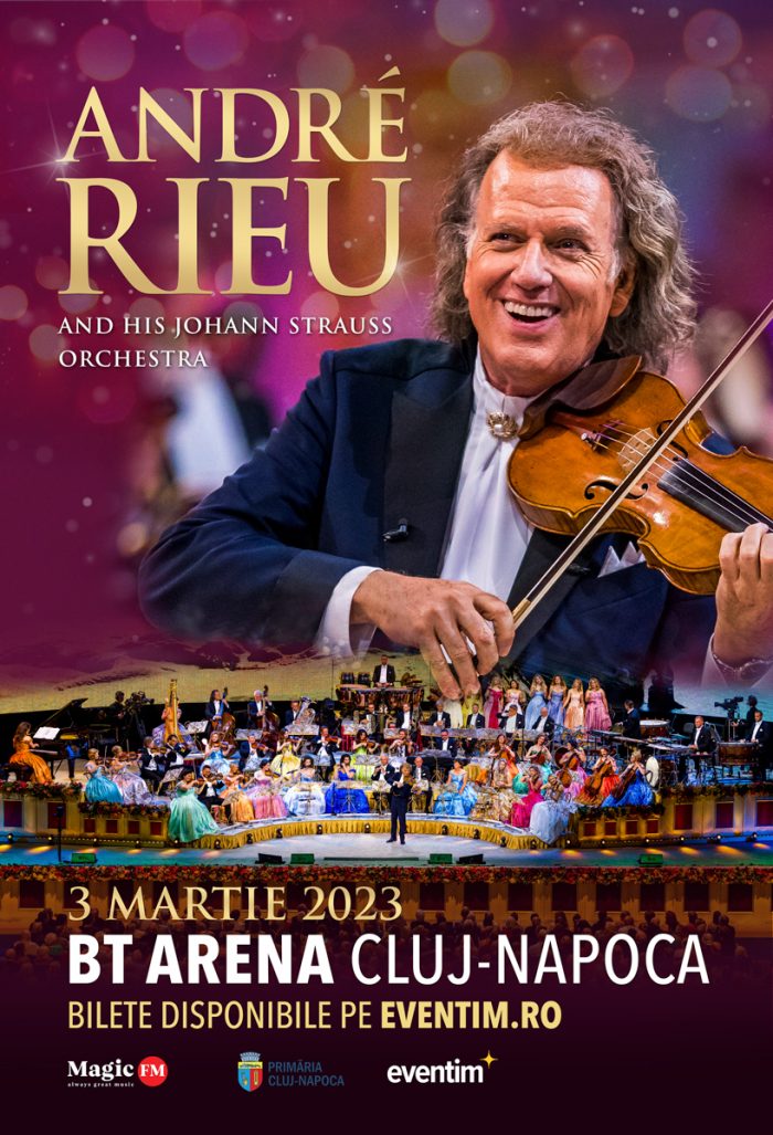 Maestrul ANDRÉ RIEU se întoarce în România pentru un nou concert de proporții pe 3 martie 2023 la BT-Arena din Cluj-Napoca