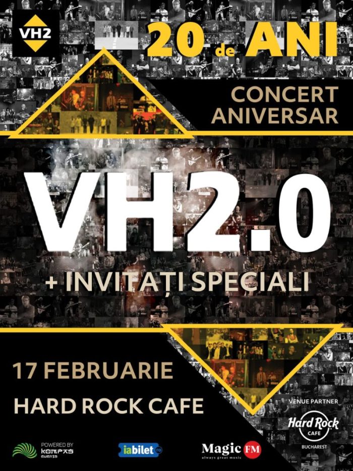 VH2 si Gabriel Cotabiţă revin în concertul aniversar programat pe 17 februarie la Hard Rock Cafe