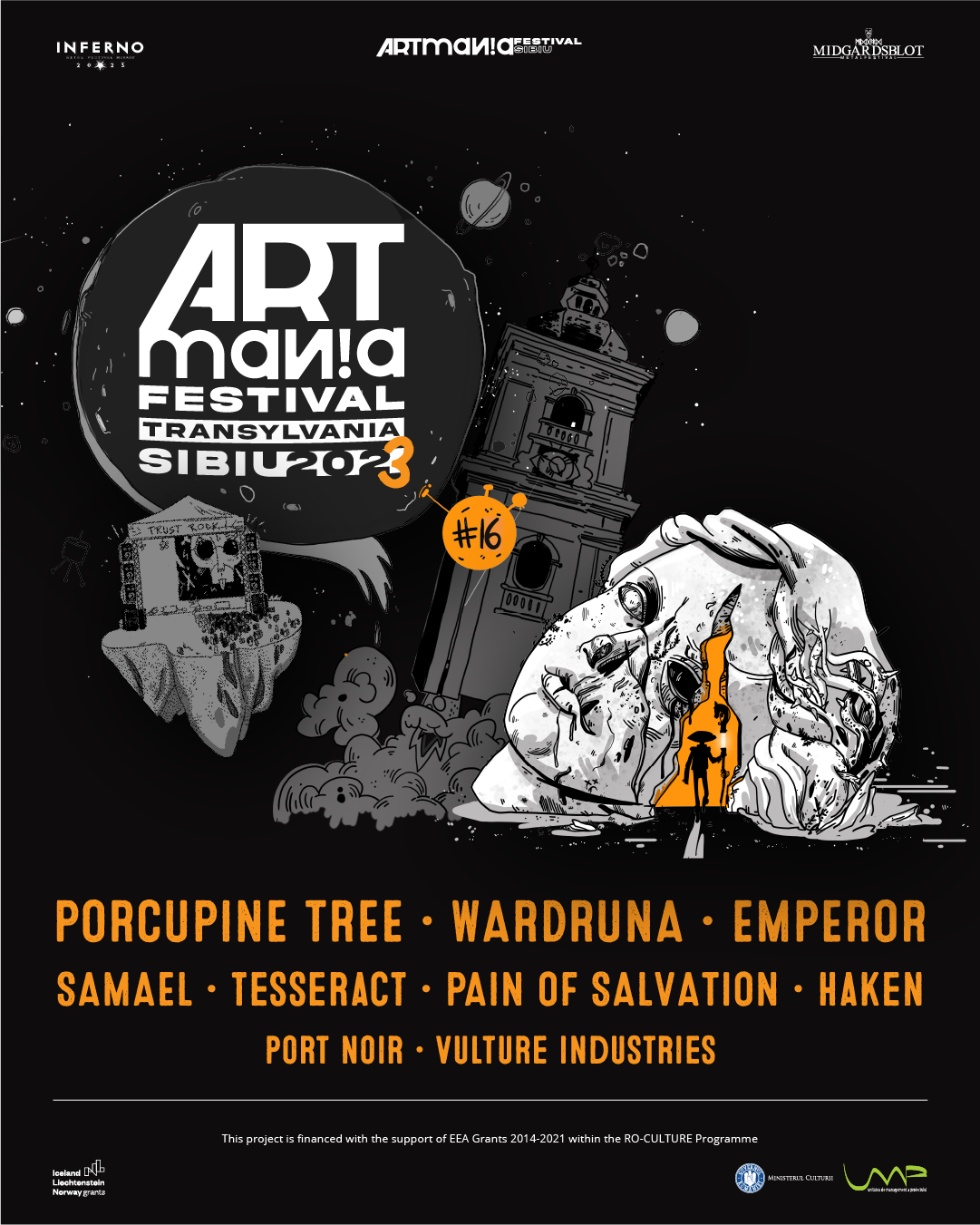 Wardruna, Haken, TesseracT, Port Noir și Vulture Industries, anul viitor la Sibiu în cadrul ARTmania Festival 2023