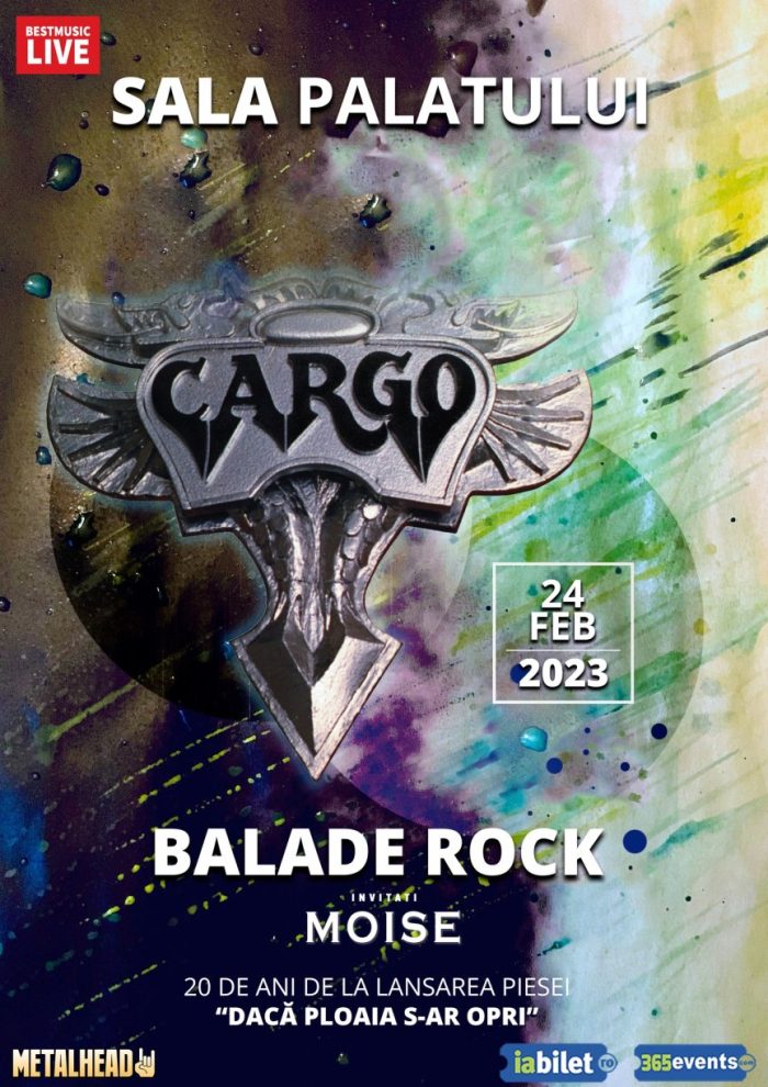 Moise canta in deschiderea concertului aniversar ”Cargo – Balade Rock”