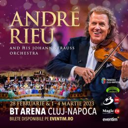 Program si reguli de acces la cele 5 concerte ale artistului ANDRÉ RIEU la BT-Arena, Cluj-Napoca