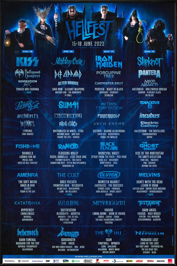 Lineup complet Hellfest Open Air 2023, 15-18 iunie 2023