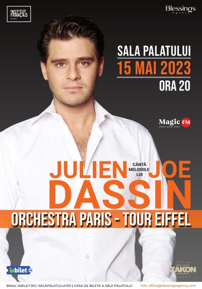 De la Paris la Micul Paris – Concert extraordinar cu Julien Dassin, fiul legendarului Joe Dassin, la Sala Palatului pe 15 mai