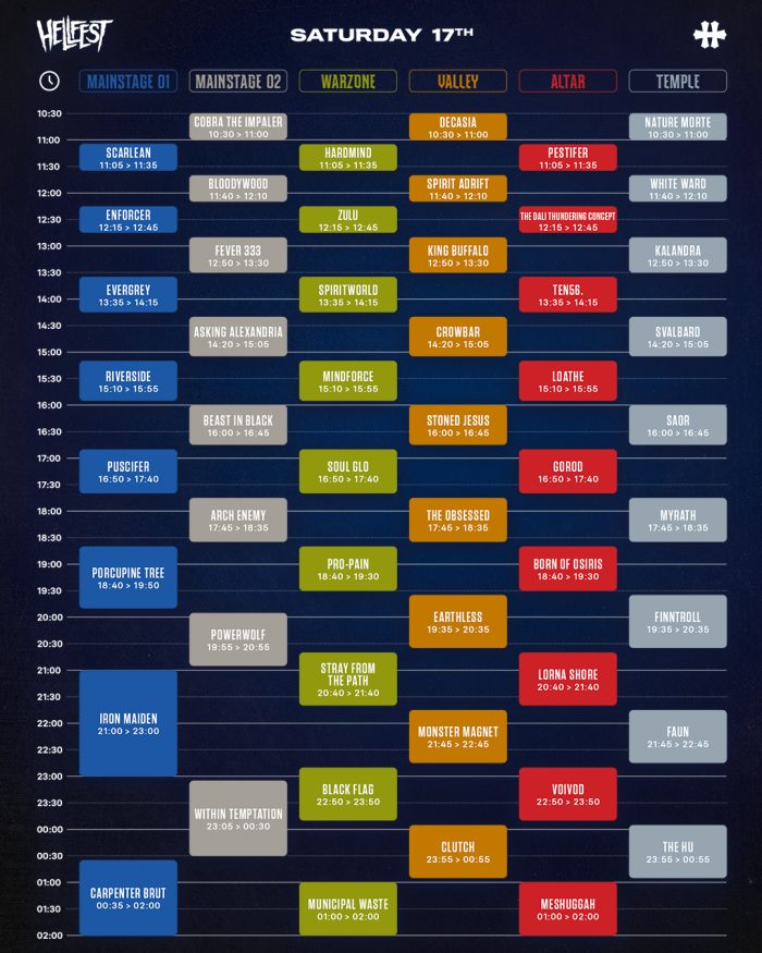 Hellfest Open Air Festival 2023 – programul pe zile