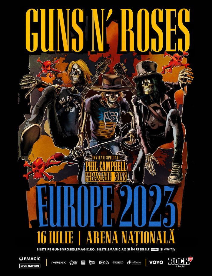 Concertul GUNS N’ ROSES de la Bucuresti va fi deschis de trupa Phil Campbell and the Bastard Sons