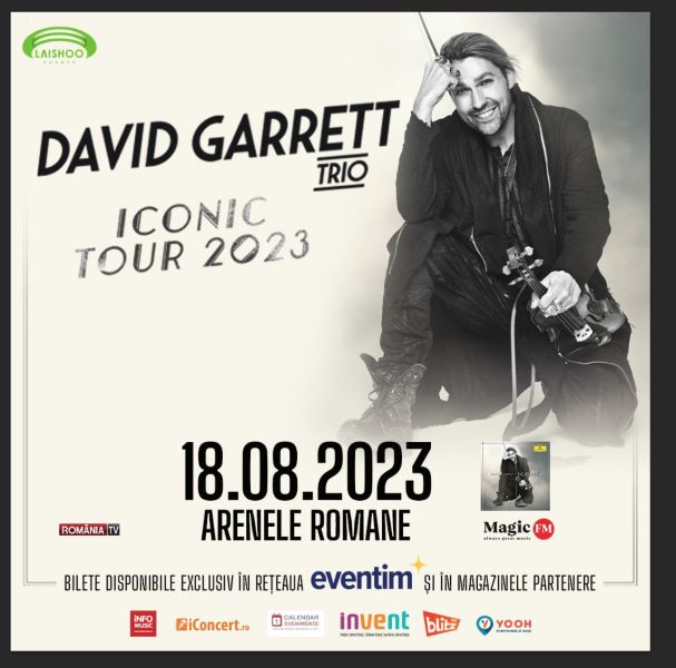 David Garrett concertează pe 18 august, la București și va cânta la o vioară care valorează 3,5 milioane de euro