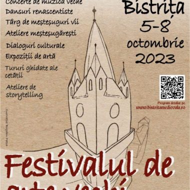Festivalul de arte vechi Bistrița, 5-8 Octombrie 2023: Un nou eveniment altfel în burgul Bistrița