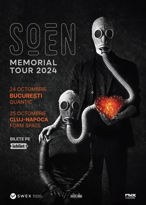 Concert Soen – Memorial Tour 2024 – in club Quantic din Bucuresti
