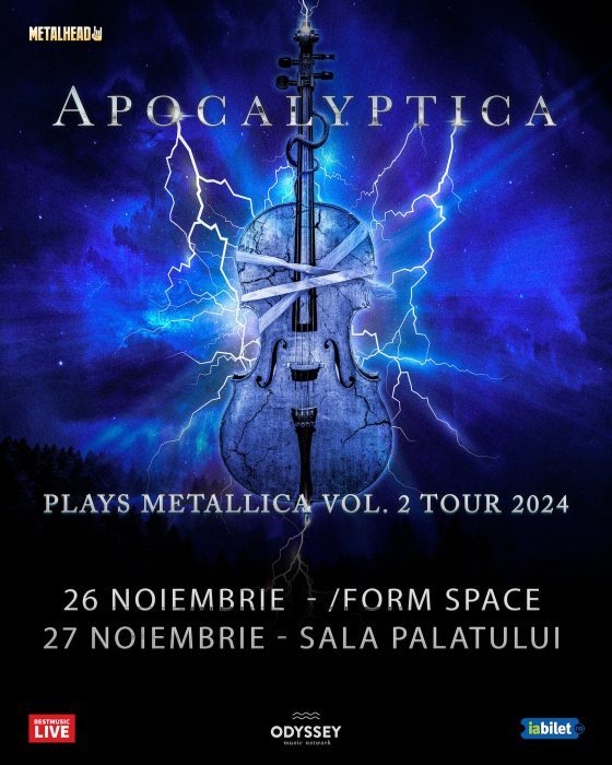 Apocalyptica plays Metallica - 2 concerte in Romania, la Cluj-Napoca si la Bucuresti