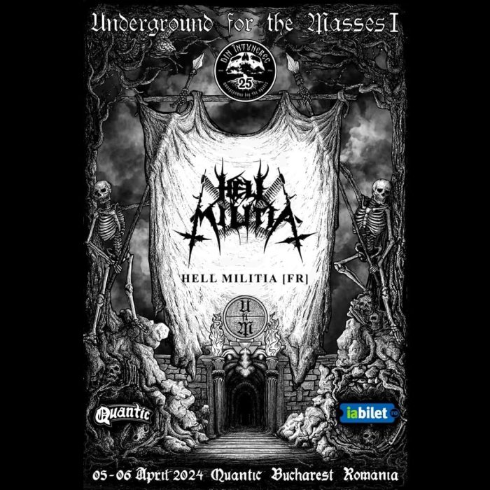 Underground For The Masses I anunta inca 4 trupe: Hell Militia, Thagirion, Akrotheism si Pensées Nocturnes