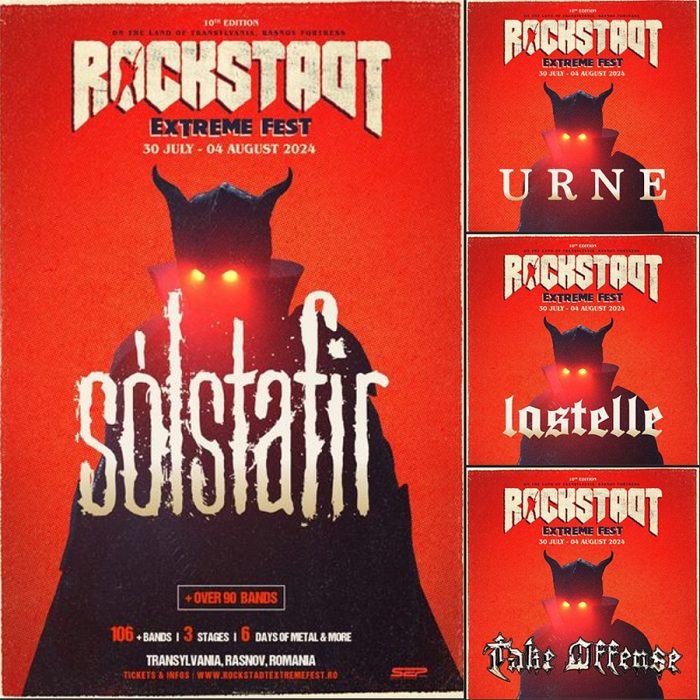 Sólstafir, Urne, Lastelle si Take Offense anuntate la Rockstadt Extreme Fest 2024